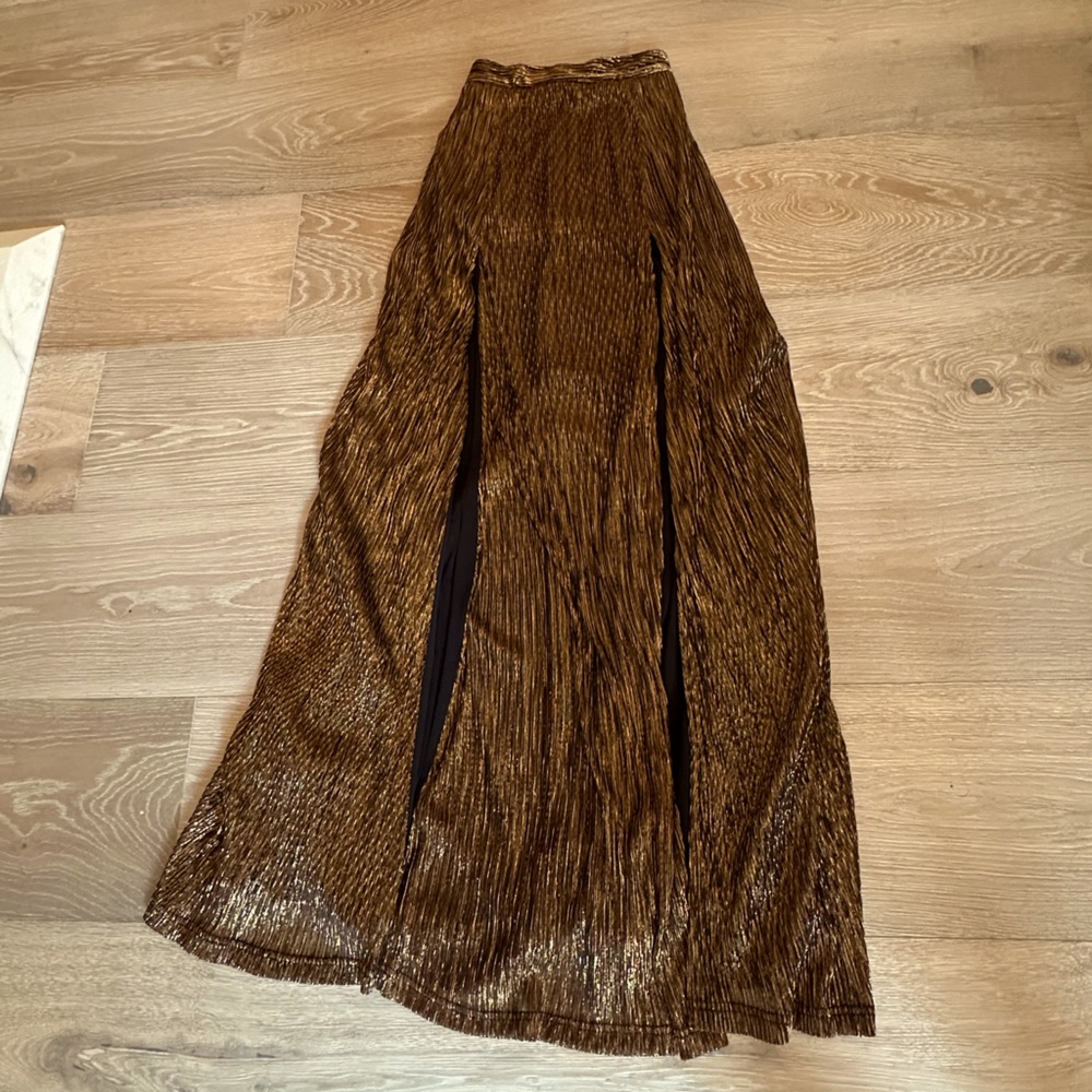 NWOT Nookie Alchemy skirt Rust High-Slits - Picture 10 of 12